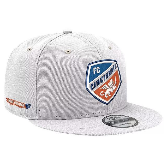 Mens New Era White FC Cincinnati Jersey Hook 9FIFTY Snapback Hat Product Image