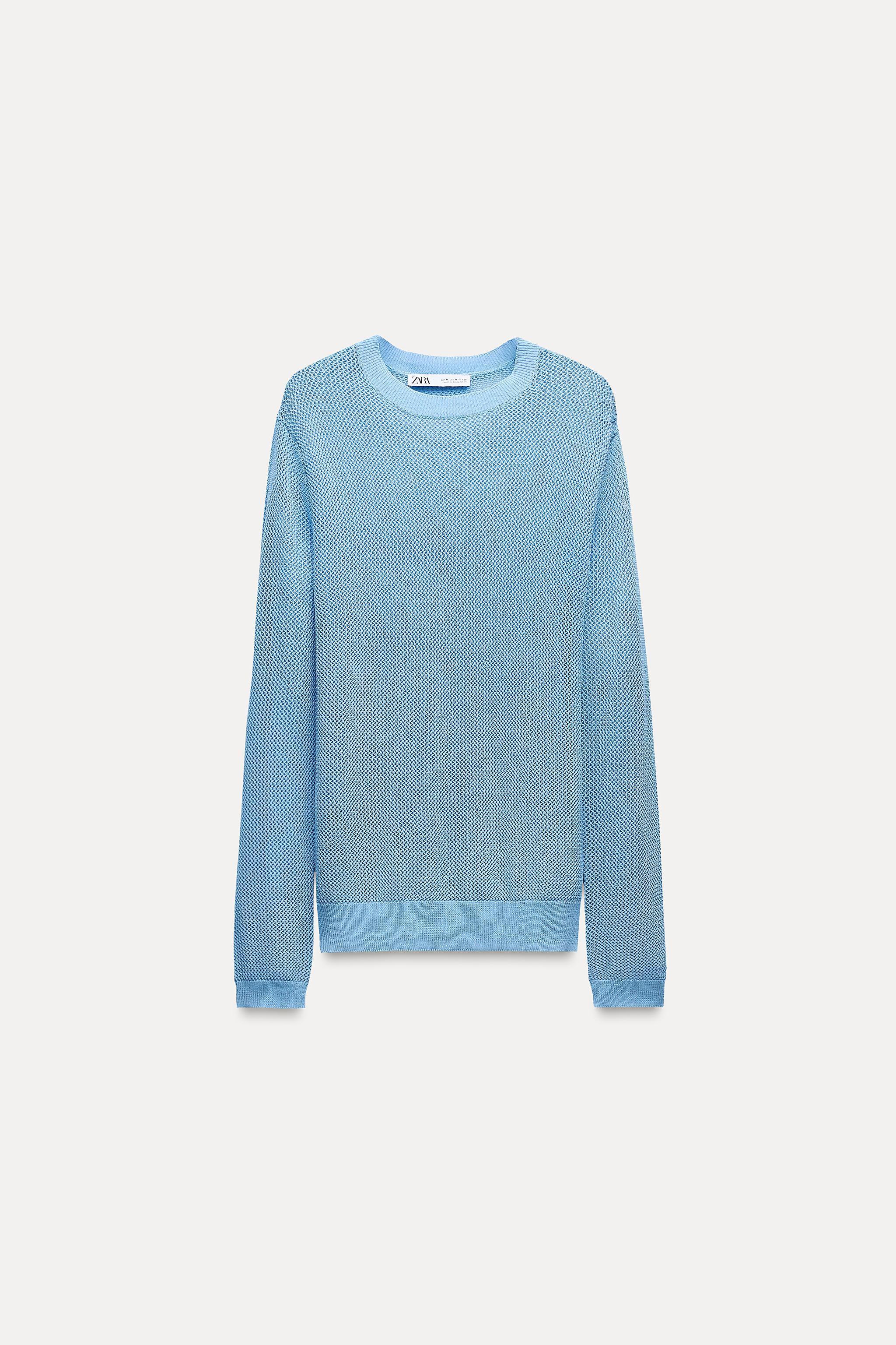 MESH KNIT SWEATER Product Image