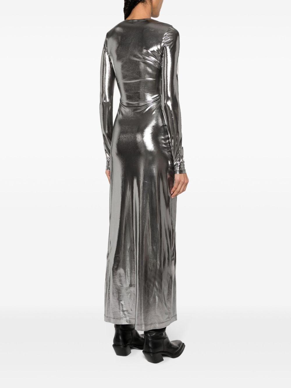 D-Mathi metallic maxi dress Product Image