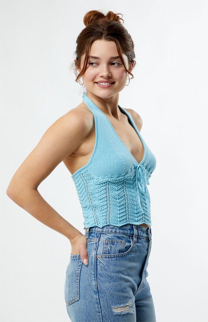 Womens Kelli Knit Halter Top Product Image