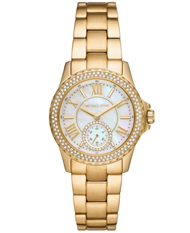 Womens Everest Goldtone & Cubic Zirconia Three-Hand Watch Product Image