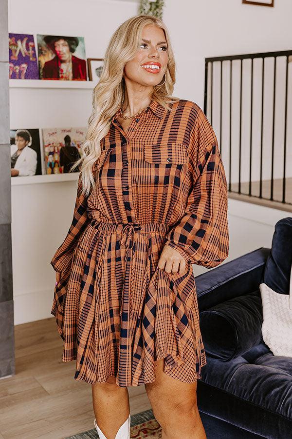 Seasonal Shift Plaid Dress Curves Product Image