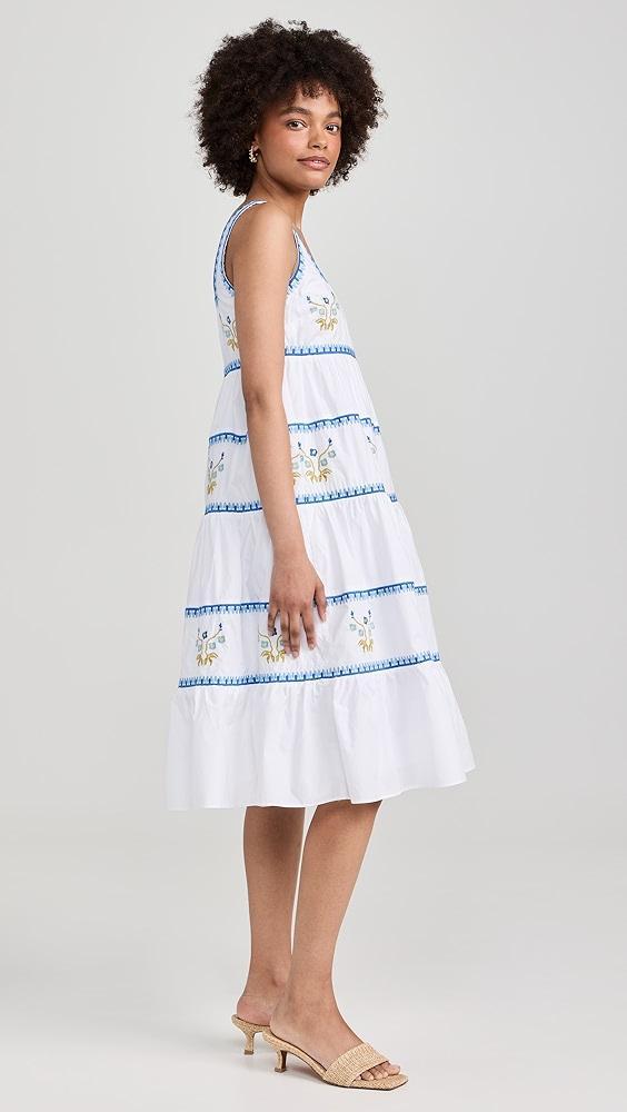 English Factory Embroidered Midi Dress | Shopbop Product Image