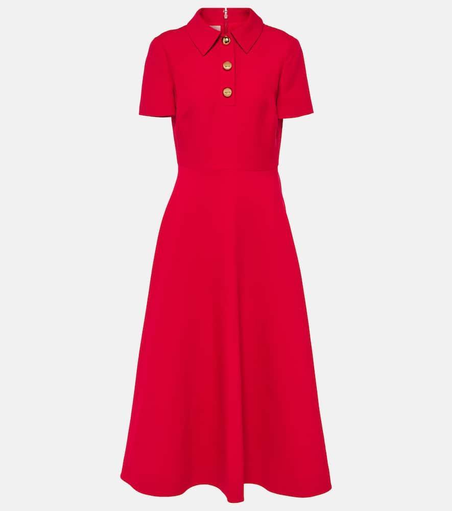 VALENTINO Midikleid Aus Crepe Couture Frau Rot 38 In Red Product Image