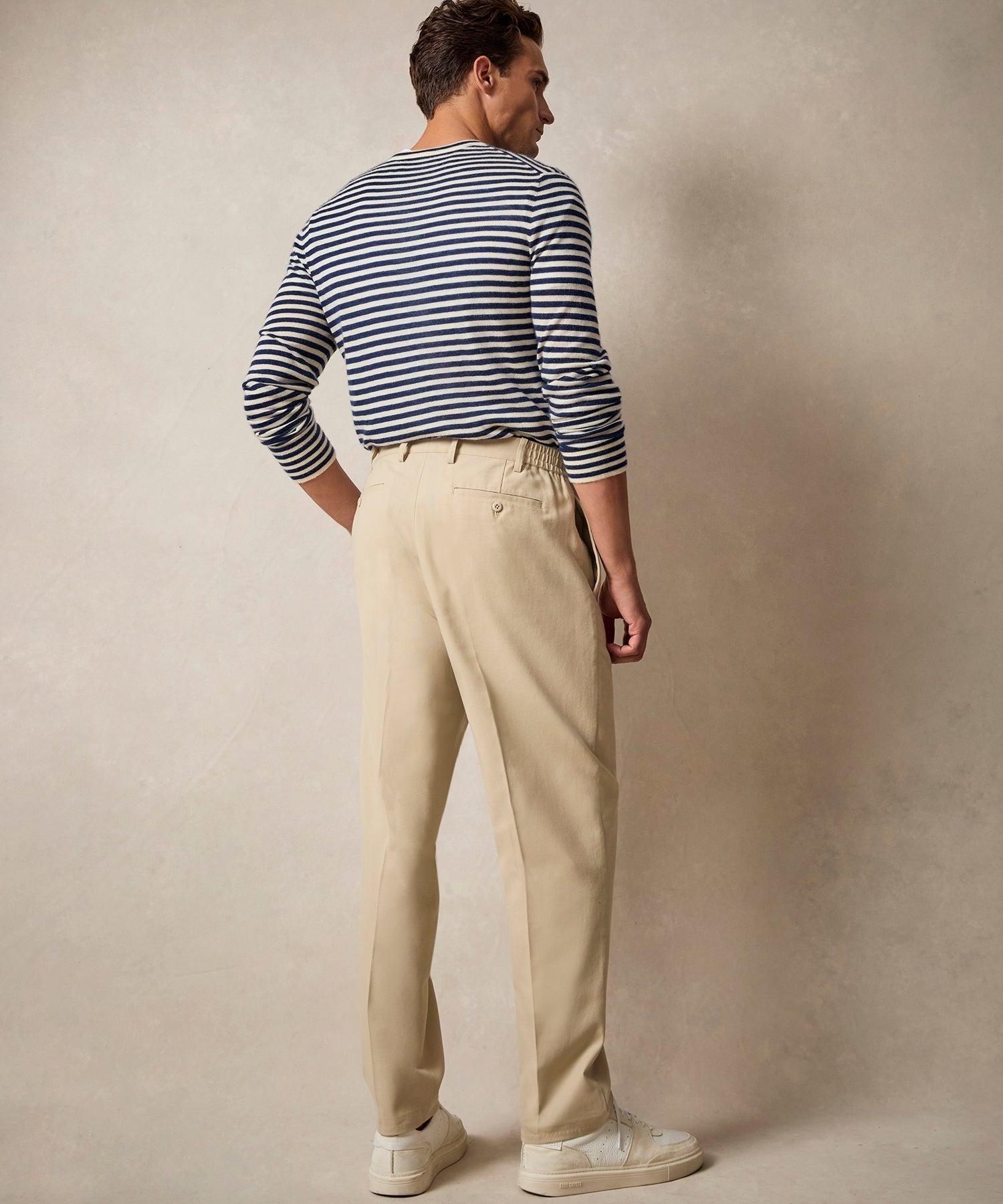 Italian Cotton Gramercy Trouser in Sand Male Product Image