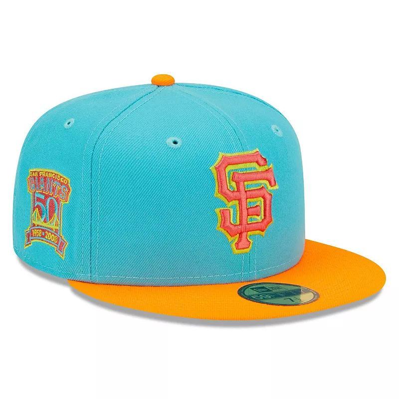 Mens New Era /Orange San Francisco Giants Vice Highlighter 59FIFTY Fitted Hat Product Image