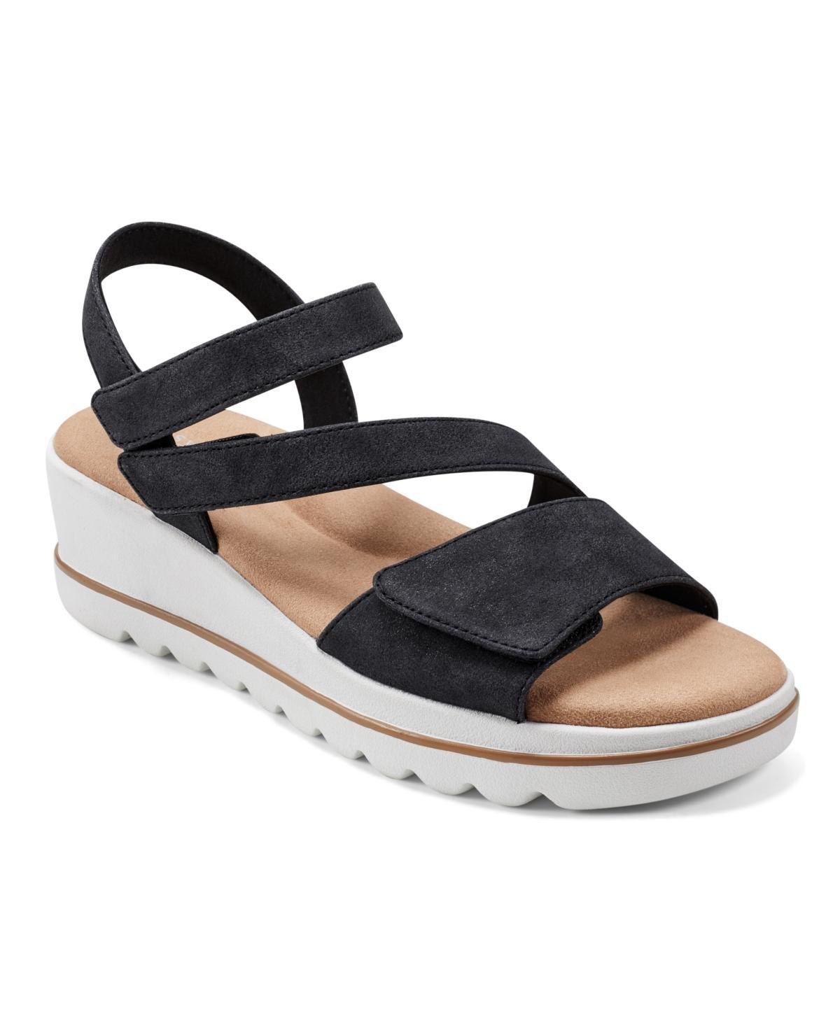 Easy Spirit Womens Shirley Open Toe Strappy Casual Wedge Sandals Product Image