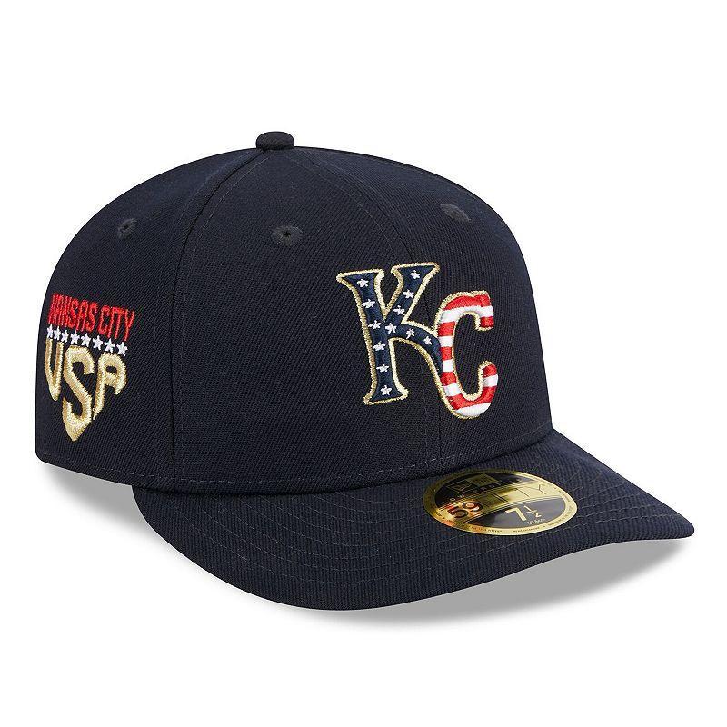 Mens New Era  Navy Kansas City Royals 2023 Fourth of July Low Profile 59FIFTY Fitted Hat Product Image