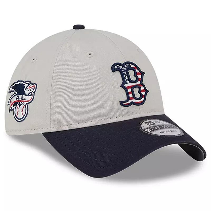 Mens New Era Khaki/Black Boston Red Sox 2024 Fourth of July 9TWENTY Adjustable Hat Product Image