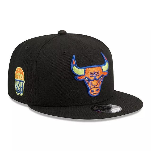 Mens New Era Chicago Bulls Neon Pop 9FIFTY Snapback Hat Product Image