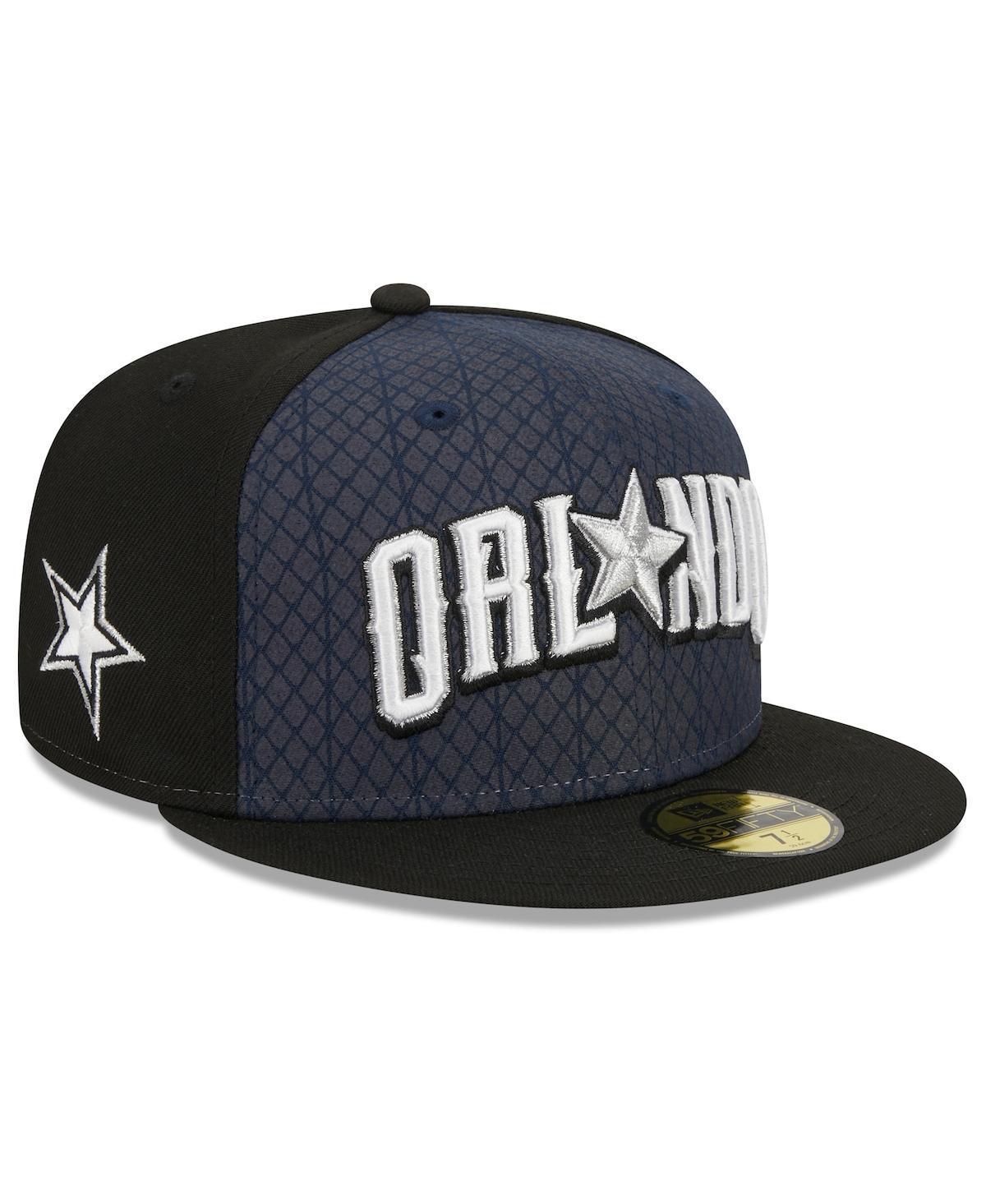 Mens New Era Navy/Black Orlando Magic 2023/24 City Edition 59FIFTY Fitted Hat Mag Blue Product Image