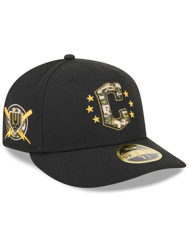 New Era Mens Black Cleveland Guardians 2024 Armed Forces Day Low Profile 59FIFTY Fitted Hat Product Image