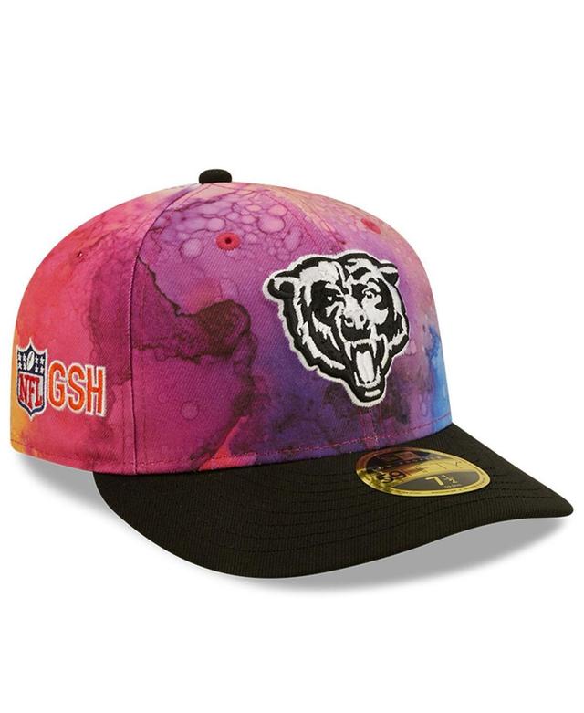 Mens New Era Pink Chicago Bears 2022 Nfl Crucial Catch Low Profile 59FIFTY Fitted Hat - Pink Product Image