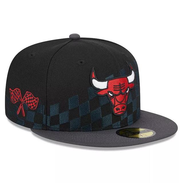 Mens New Era Chicago Bulls 2024 NBA All-Star Game Rally Drive Checkerboard 59FIFTY Crown Fitted Hat Product Image