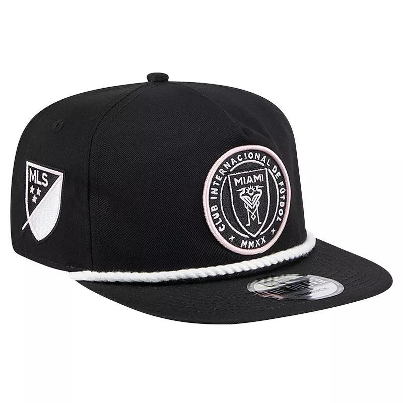 Mens New Era Black Inter Miami Cf 2024 Kick Off Collection Golfer Snapback Hat Product Image