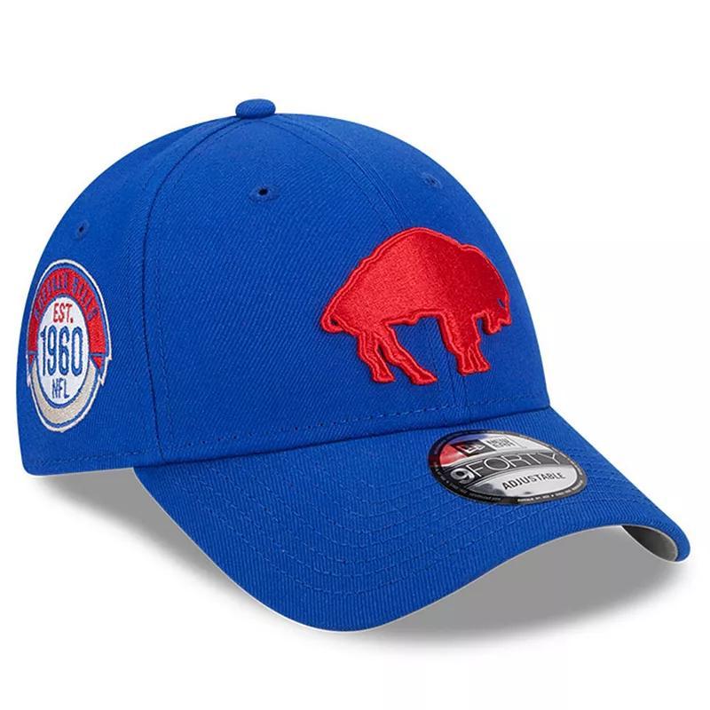 Mens New Era Royal Buffalo Bills 2023 Sideline Historic 9FORTY Adjustable Hat Product Image