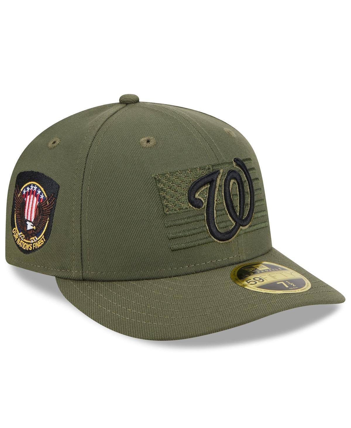 Mens New Era Green Cleveland Guardians 2023 Armed Forces Day Low Profile 59FIFTY Fitted Hat Product Image