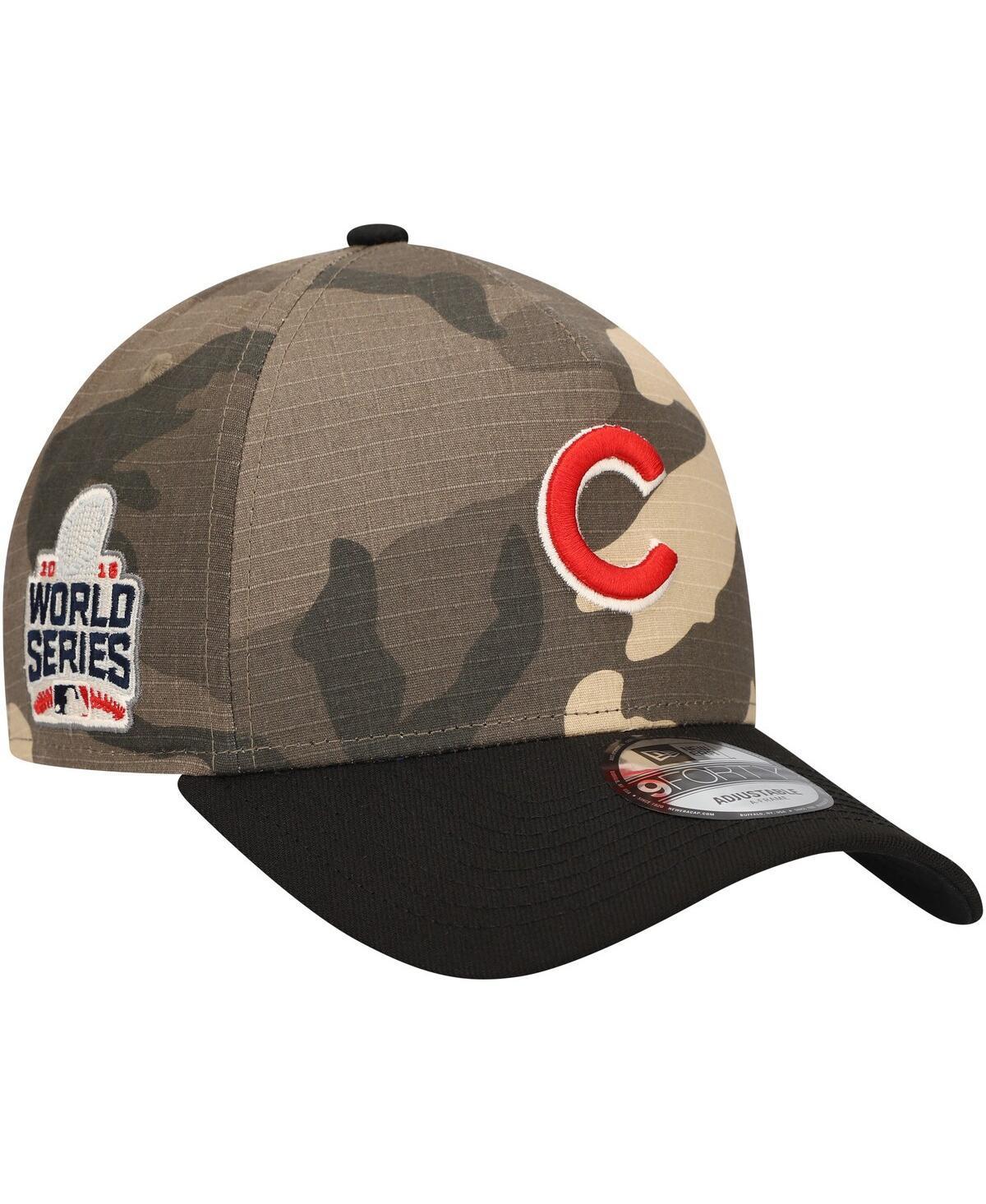 Mens New Era Chicago Cubs Camo Crown A-Frame 9FORTY Adjustable Hat Product Image