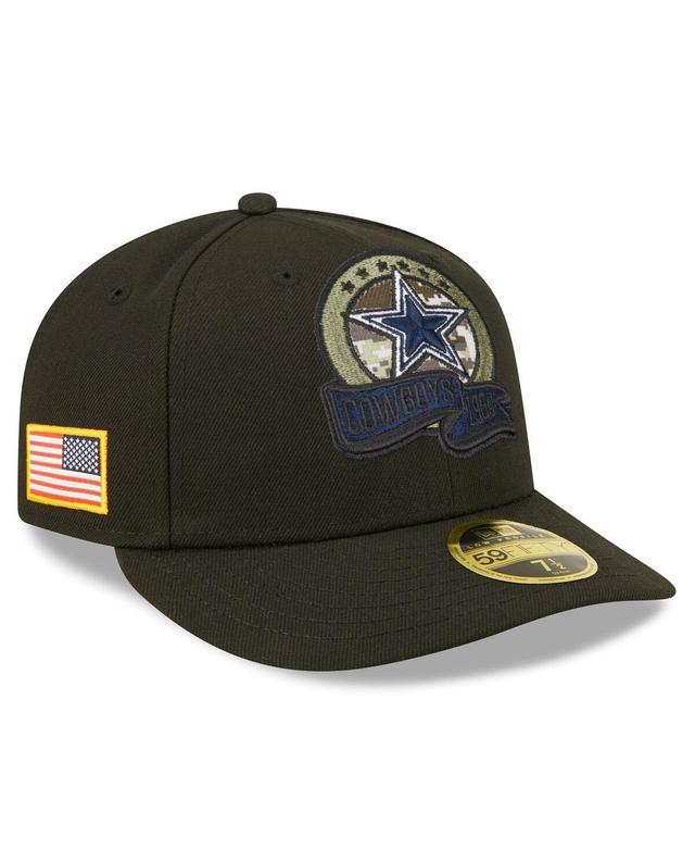 Mens New Era Black Dallas Cowboys 2022 Salute To Service Low Profile 59FIFTY Fitted Hat Product Image