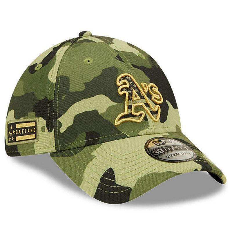 Mens New Era Camo Oakland Athletics 2022 Armed Forces Day 39THIRTY Flex Hat Product Image