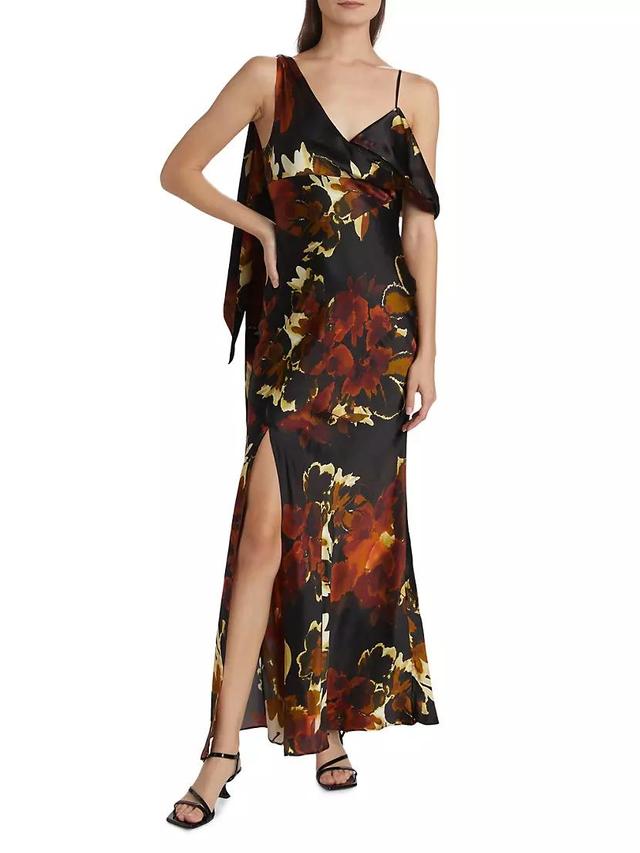 Mirabelle Asymmetric Silk Gown Product Image