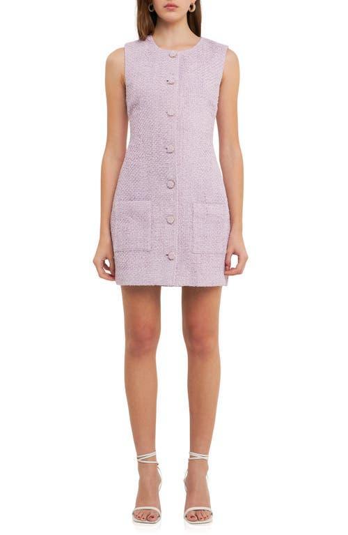 Endless Rose Sleeveless Tweed Minidress Product Image