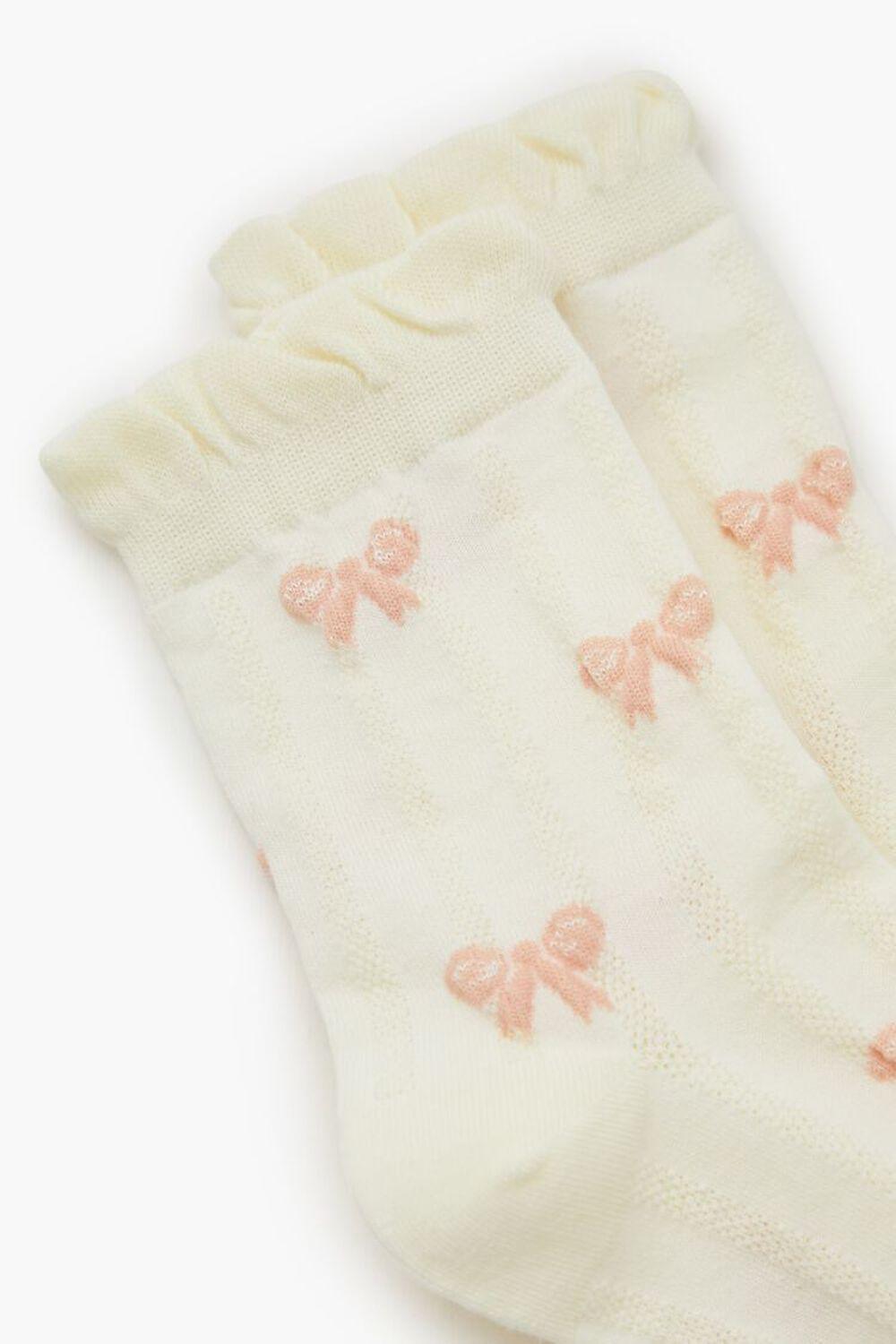 Bow Print Crew Socks | Forever 21 Product Image