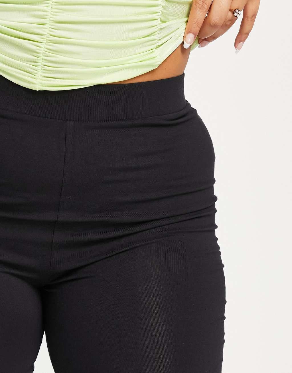 COLLUSION Plus legging shorts in black Product Image