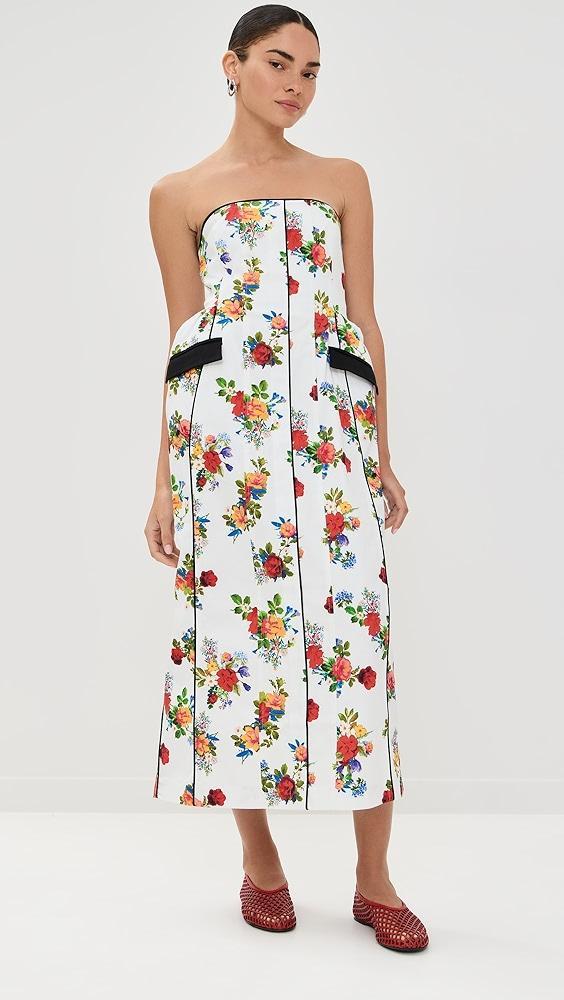 Kika Vargas Maryan Dress White Garden Canvas | Shopbop Product Image