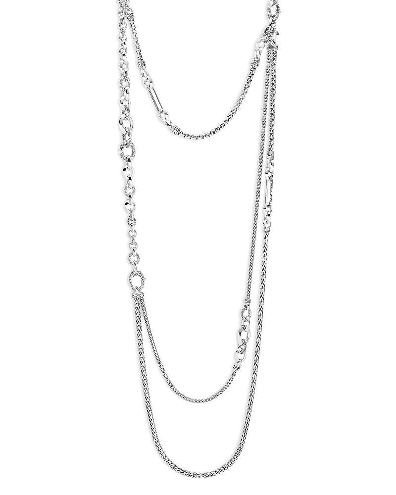 John Hardy Classic Chain Sterling Silver Tiered Necklace. Product Image