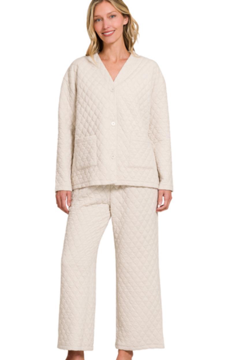 All Wrapped up Quilted Pants Product Image