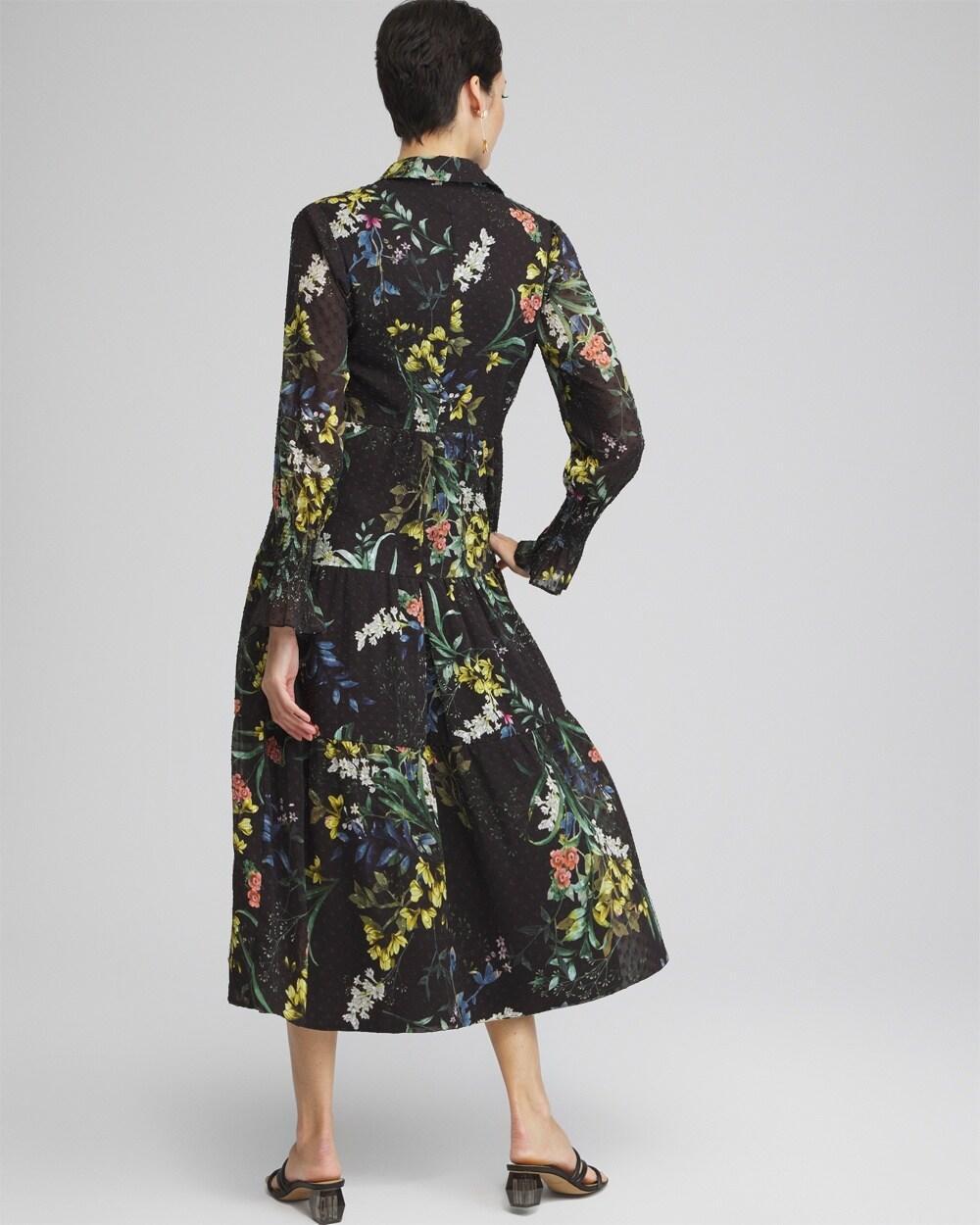 Floral Jacquard Tiered Dress Product Image