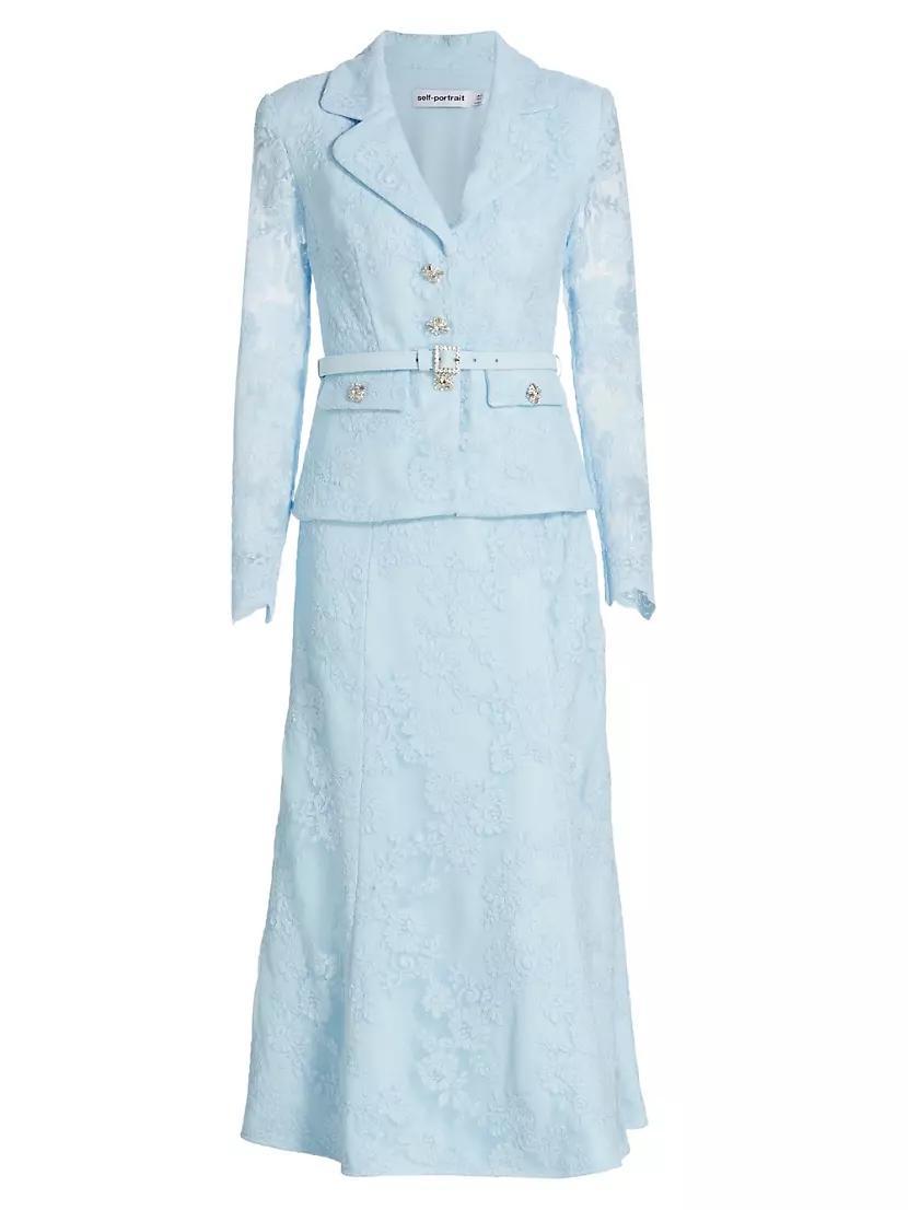 Lace Blazer Midi-Dress Product Image