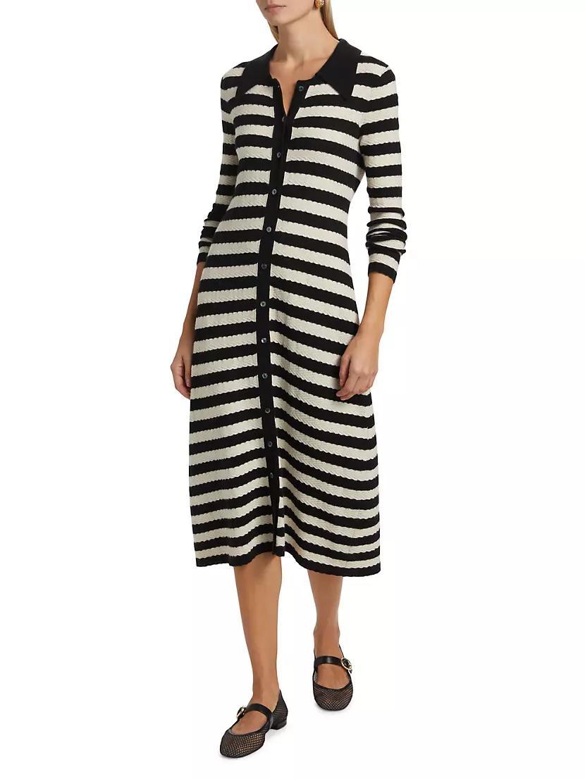 Morrissey Striped Midi-Dress Product Image