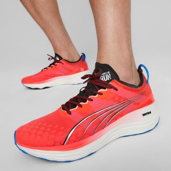 PUMA ForeverRUN NITROâ¢ Men's Running Shoes in Fire Orchid/Black/Ultra Blue Product Image