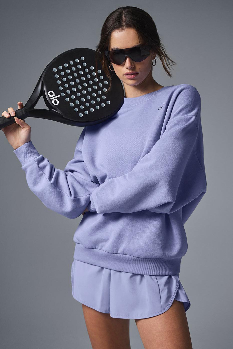 Accolade Crew Neck Pullover - Lilac Blue Female Product Image