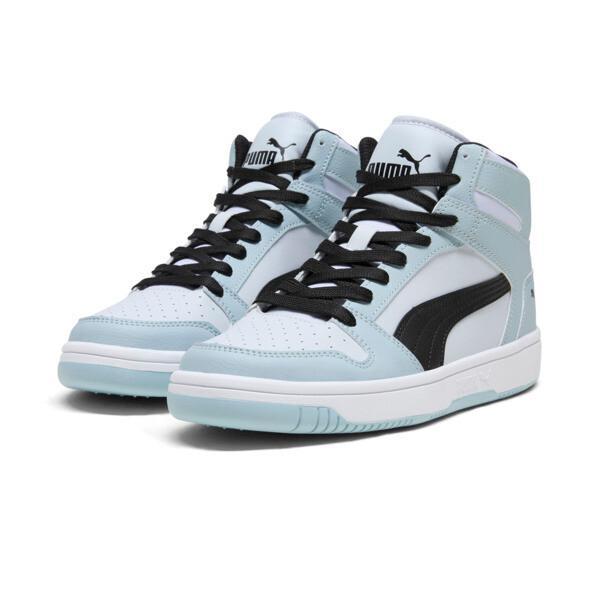 PUMA Rebound LayUP SL Women's Sneakers in Silver Mist/Black/Frosted Dew Product Image