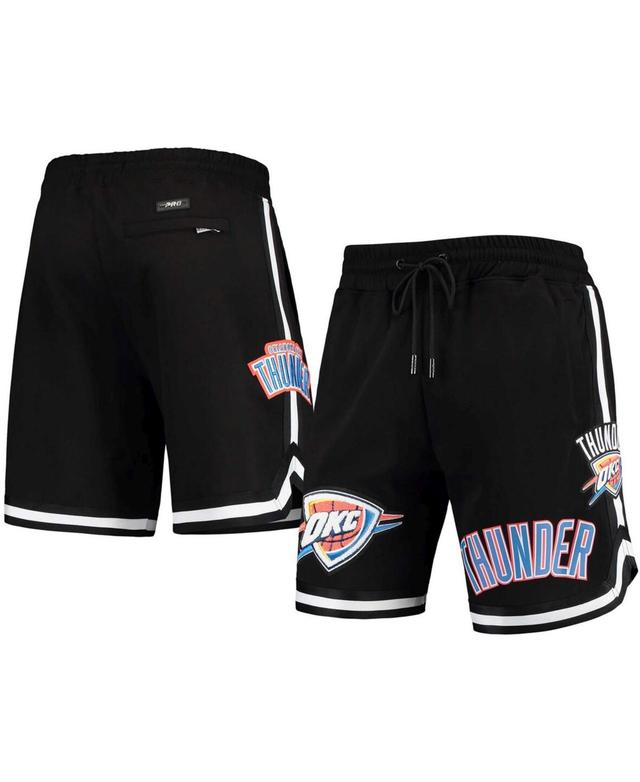 Mens Black Oklahoma City Thunder Chenille Shorts Product Image