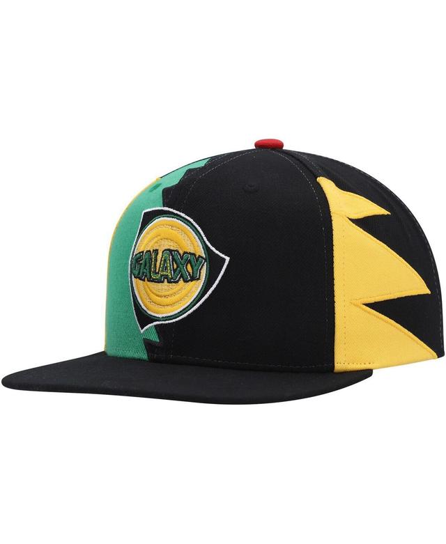 Mens Mitchell & Ness Black La Galaxy Jersey Hook Snapback Hat Product Image