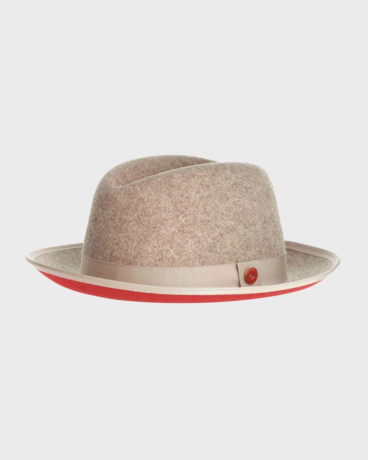 Mens King Wool Fedora Hat Product Image