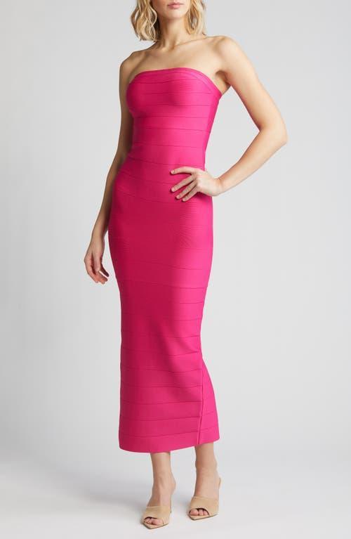 bebe Strapless Bandage Dress Product Image