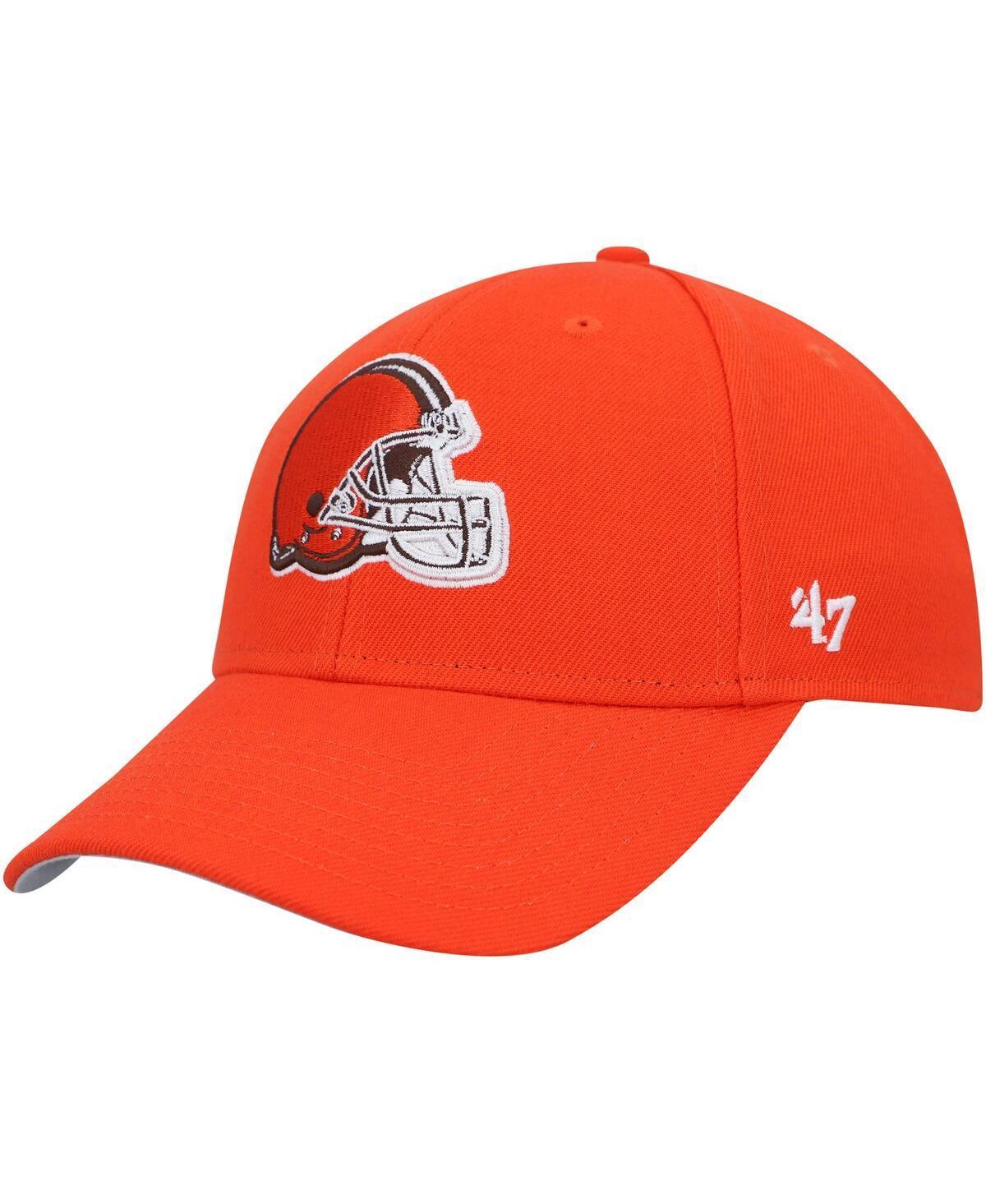 47 Brand Mens Orange Cleveland Browns Mvp Adjustable Hat Product Image