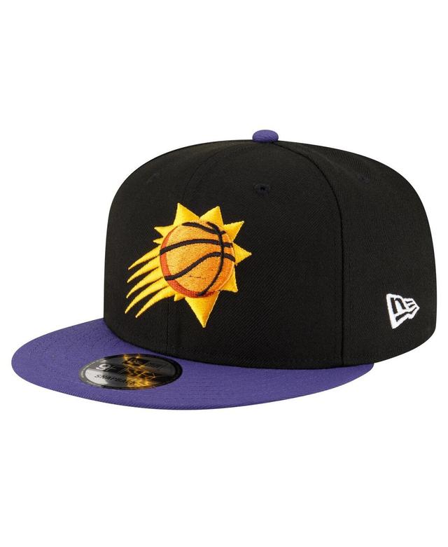 Mens New Era Black Phoenix Suns Official Team Color 2Tone 9FIFTY Snapback Hat - Black Product Image