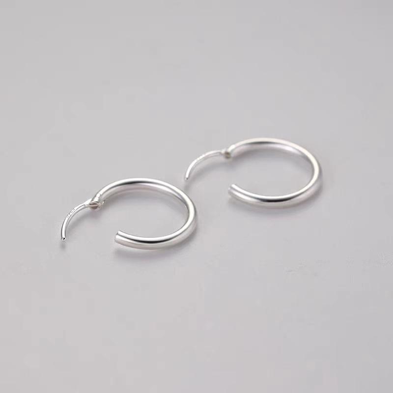 S925 Sterling Silver Hoop Earring (Various Designs) Product Image