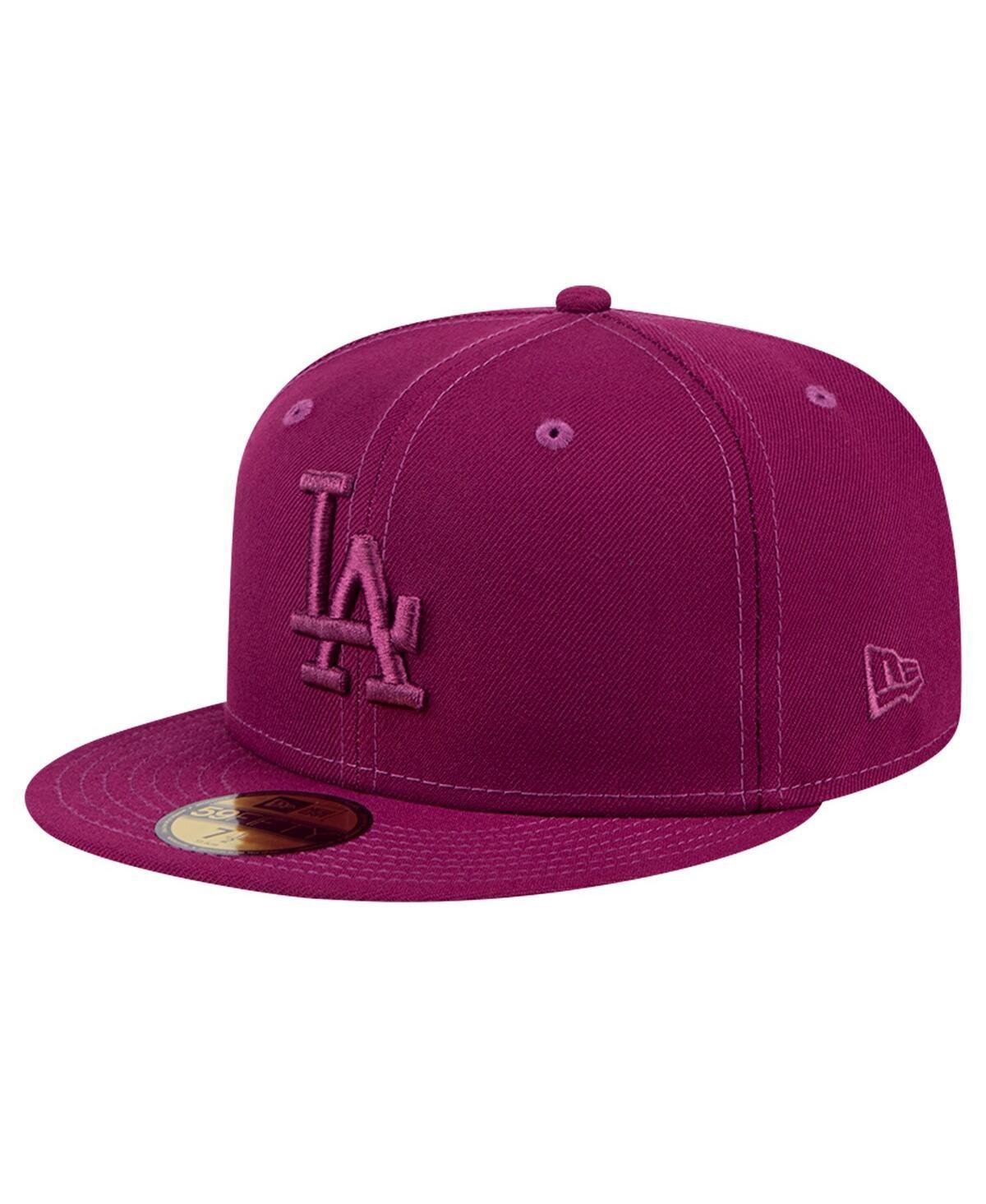 New Era Mens Purple Los Angeles Dodgers Color Pack 59FIFTY Fitted Hat Product Image