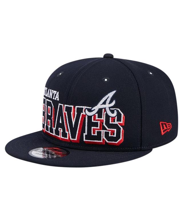 Mens New Era Atlanta Braves Game Day Bold 9FIFTY Snapback Hat, Blue Product Image