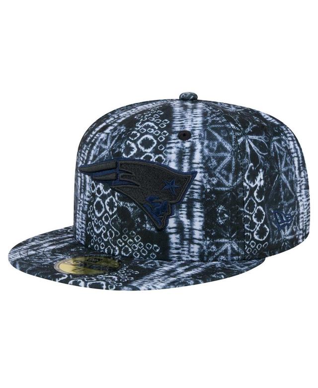 New Era Mens Black New England Patriots Shibori 59Fifty Fitted Hat Product Image