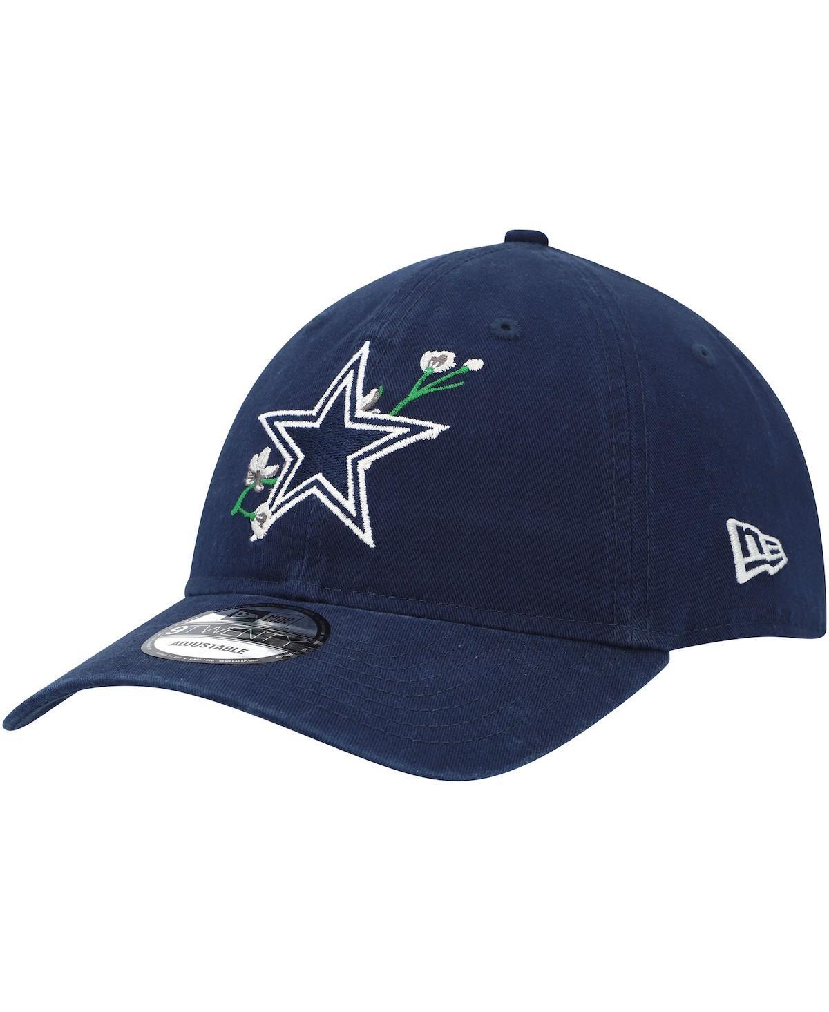 Womens New Era Dallas Cowboys Game Day Flower 9TWENTY Adjustable Hat, Blue Product Image