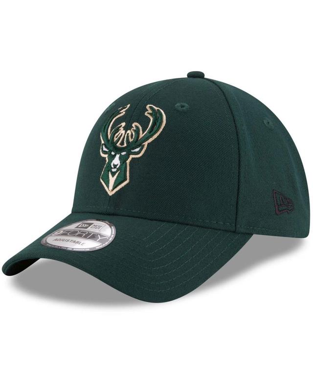 Mens Hunter Green Milwaukee Bucks Official Team Color 9FORTY Adjustable Hat Product Image