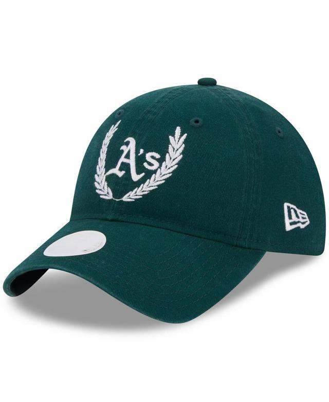 Womens New Era Green Oakland Athletics Leaves 9TWENTY Adjustable Hat Product Image